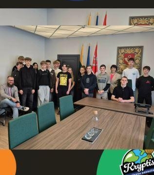 Iv klasės mokiniai lankėsi Tauragės rajono savivaldybėje