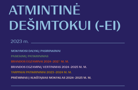 Informacija antrokams!
