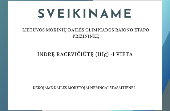 Sveikiname!