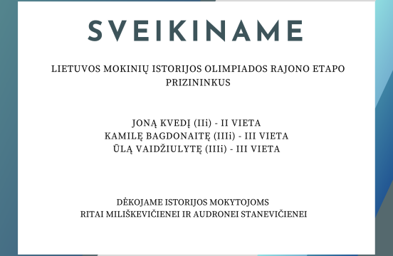 Sveikinimai!