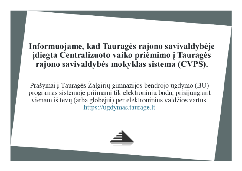 Priėmimas į gimnaziją