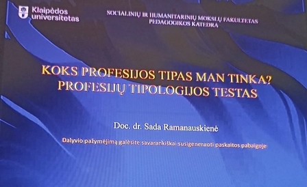 „Koks profesijos tipas man tinka? Profesijų tipologijos testas“