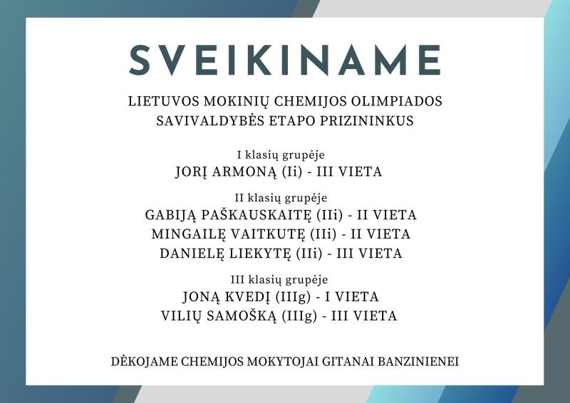 Sveikinimai!