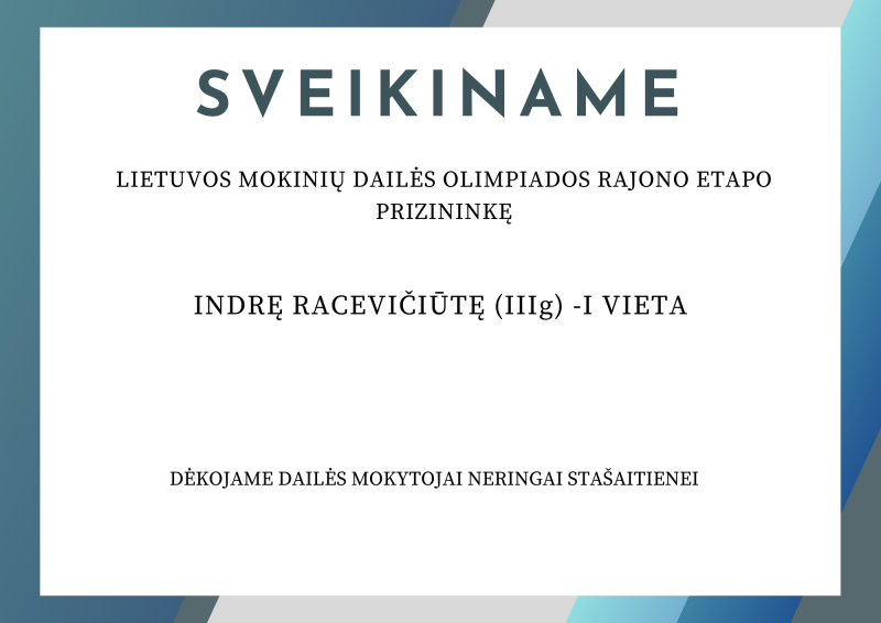 Sveikiname!
