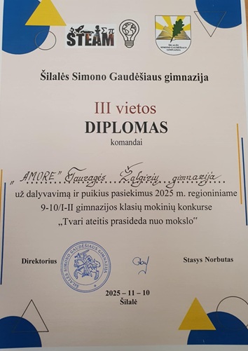 Tvari ateitis prasideda nuo mokslo