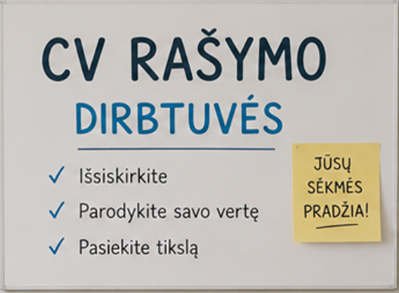 CV rašymo dirbtuvės